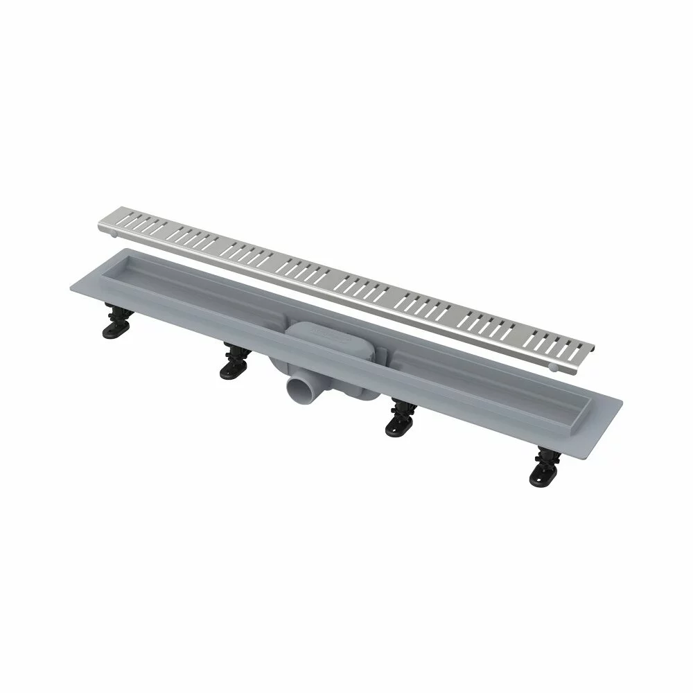 Rigole de Dus - Set rigola pentru dus cu capac Alca APZ10 Simple 65 cm Crom