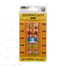 Accesorii si Echipamente Auto - Siguranțe auto mini, set 10 buc.