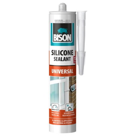 Silicon, Spuma si Accesorii - Silicon Universal BISON, alb, 280ml