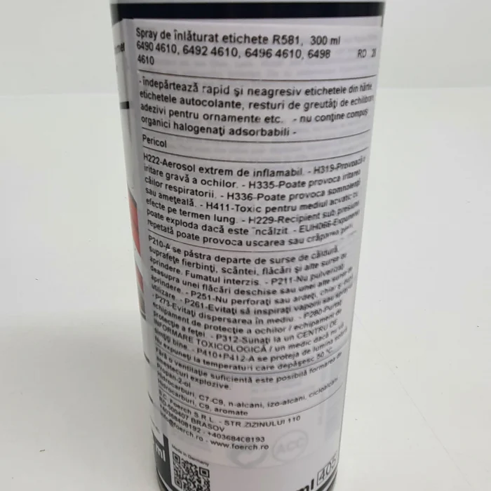 Spray pentru înlăturat etichete Forch R581 [1]