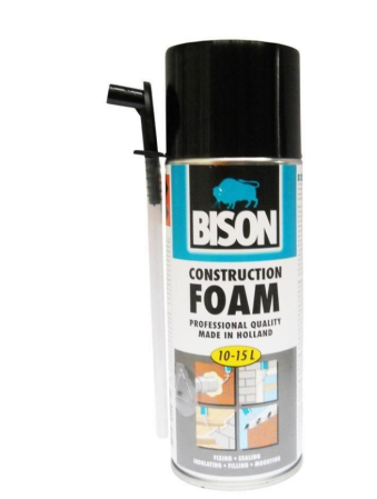 Silicon, Spuma si Accesorii - Spuma poliuretanica, cu aplicare manuala, Bison Foam, 300 ml