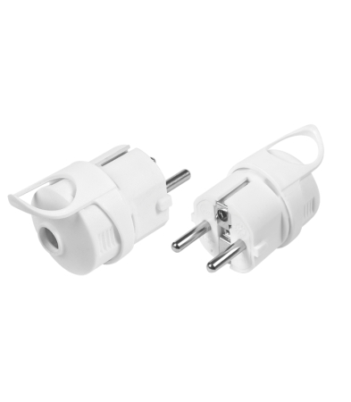 Electrice - Stecher alb cu CP iesire capat IP20 250 V/16 A P0038 Emos