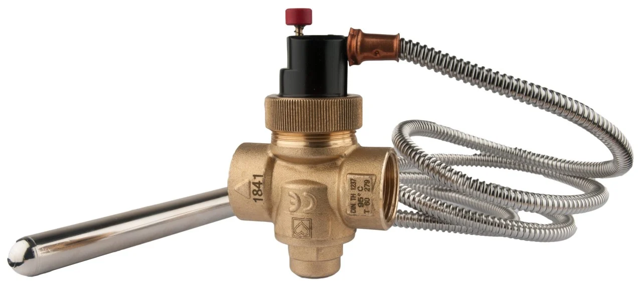 Robineti si Armaturi Instalatii - Supapa termica HERZ STS20 FI-FI 3/4" pentru cazane lemne