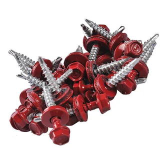 Dibluri si Suruburi - Surub Autoforant Cap Hexagonal 4.8x35mm RAL 3009 ROSU 250buc/cutie