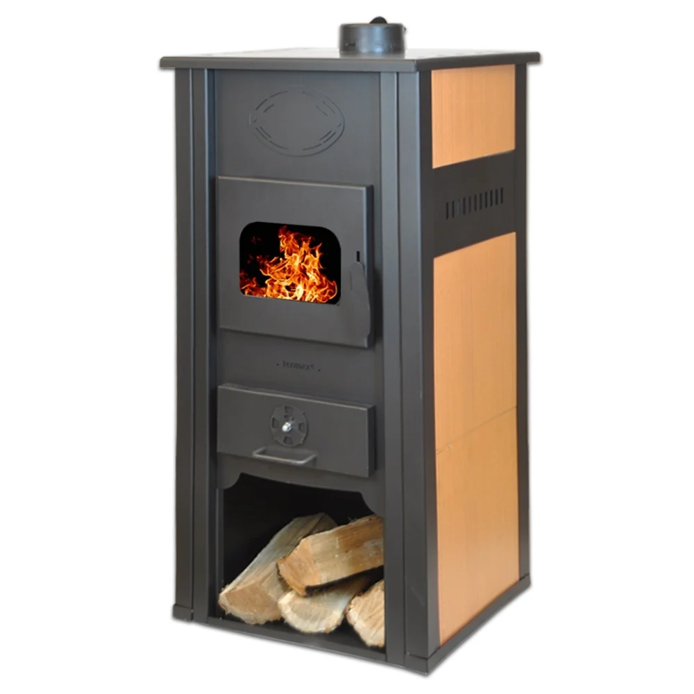 Termoseminee pe Lemne - Termosemineu pe lemn Termax Thermis, 24.43 kW, randament 85.10%, 155 m², Bej