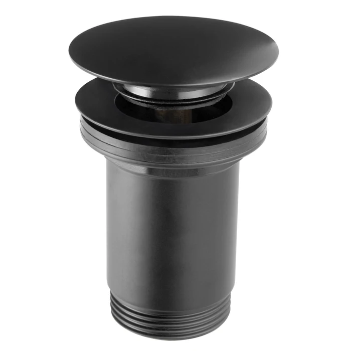 Racorduri si Accesorii - Ventil click - clack pentru lavoar, Ferro Rotondo S285B-BL-B, 1"1/4, negru