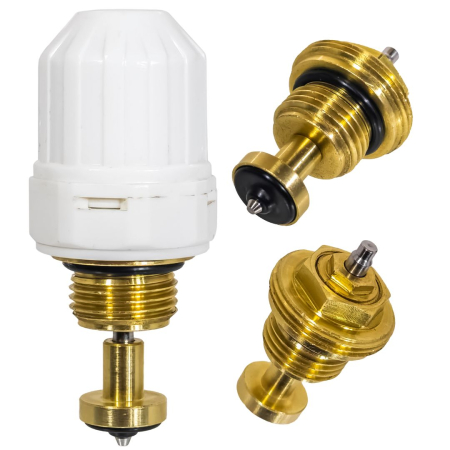 Ventil închidere pentru cap termostatat M30X1,5  1/2"x3/4" distribuitor INOX