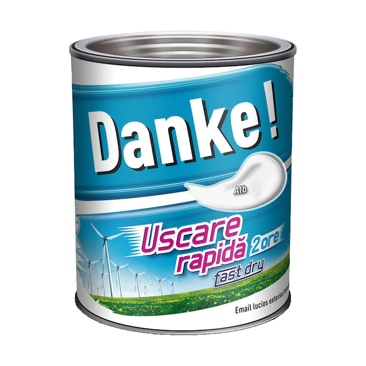 Lacuri si vopsele - Vopsea Email Danke Alb Polar 0.75 L