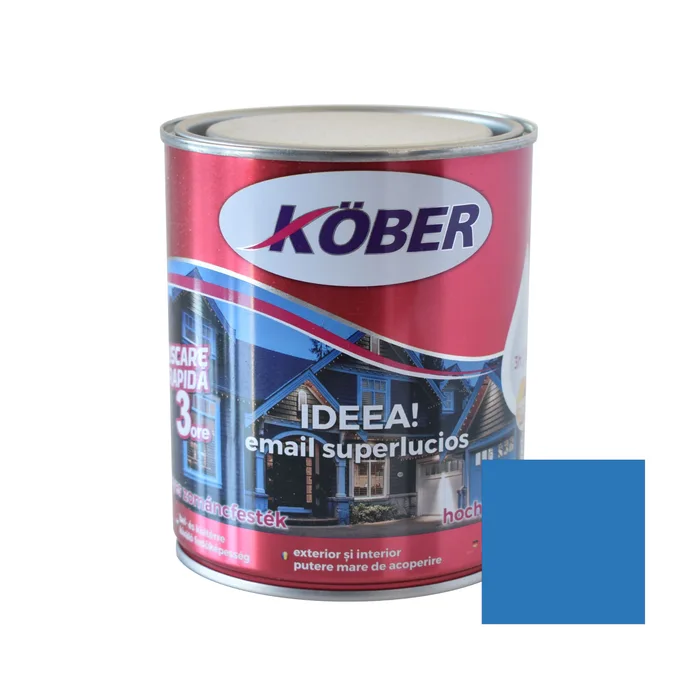 Lacuri si vopsele - Vopsea Email Ideea, albastru luminos 0,75L E51633-C0.75L