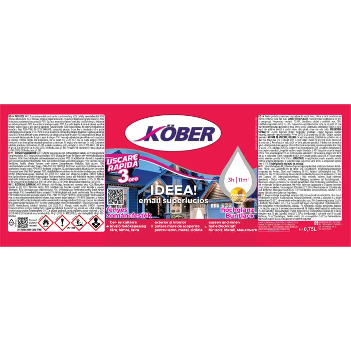 Vopsea Email Ideea, cafeniu 0,75L E51430-C0.75L [2]