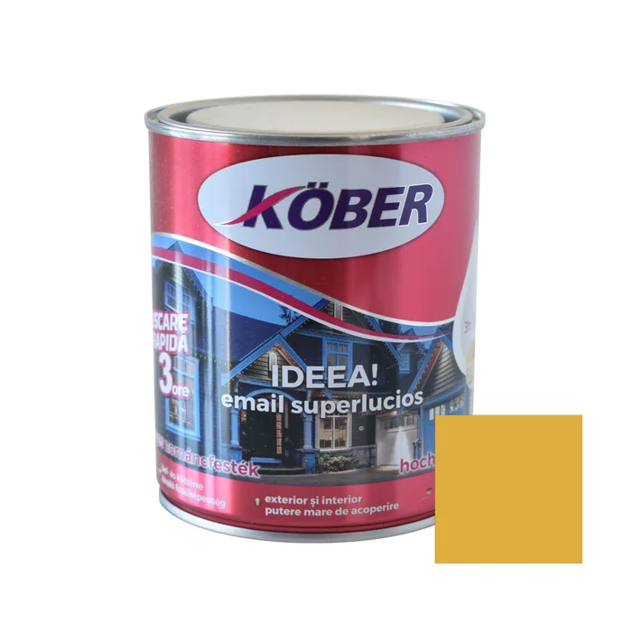 Lacuri si vopsele - Vopsea Email Ideea, galben sulf 0,75L E51444-C0.75L