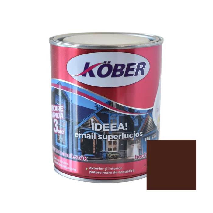 Lacuri si vopsele - Vopsea Email Ideea, maro deschis 0,75L E518002-C0.75L
