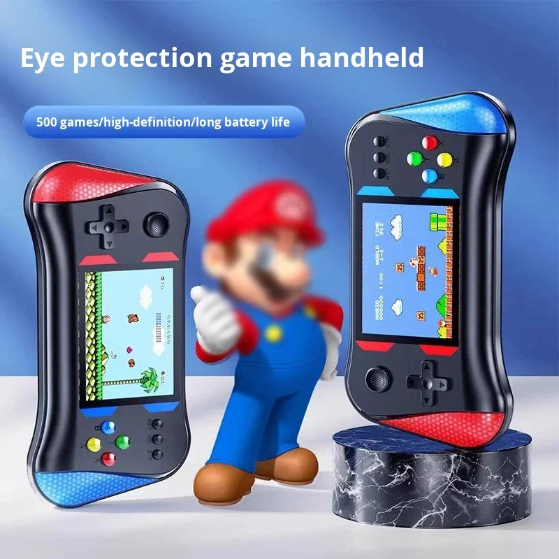 Consola Portabila cu 500 de Jocuri Retro, Ecran LCD 3.5 inch, Incarcare USB [10]