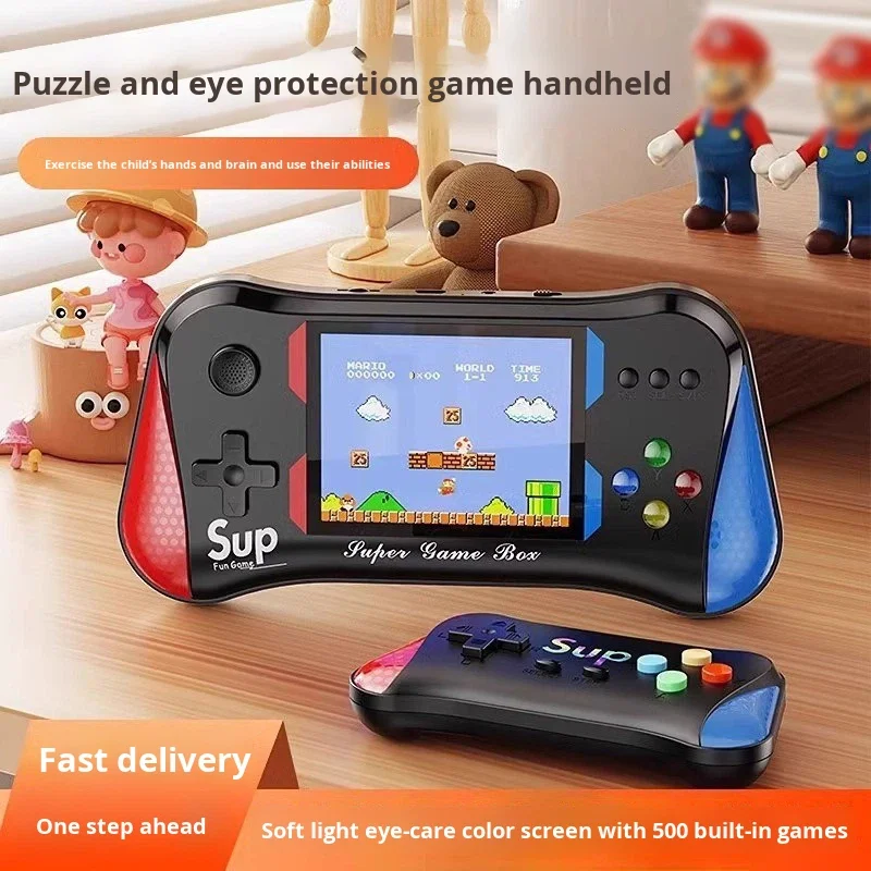 Consola Portabila cu 500 de Jocuri Retro, Ecran LCD 3.5 inch, Incarcare USB [12]