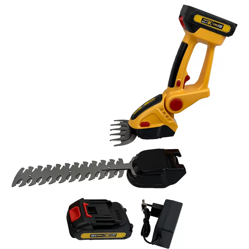 Foarfeca tuns Gard Viu si Iarba German Meister, 2 Acumulatori 36V 5Ah, 2 Lame, cu Accesorii Incluse [4]