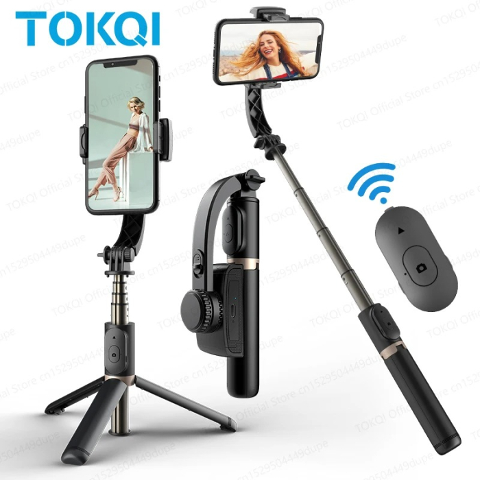 Gimbal Stabilizator pentru Telefon, Anti-Shake 360°, Urmărire Inteligentă AI, Bluetooth, Ideal Vlog & Travel, L08 [12]