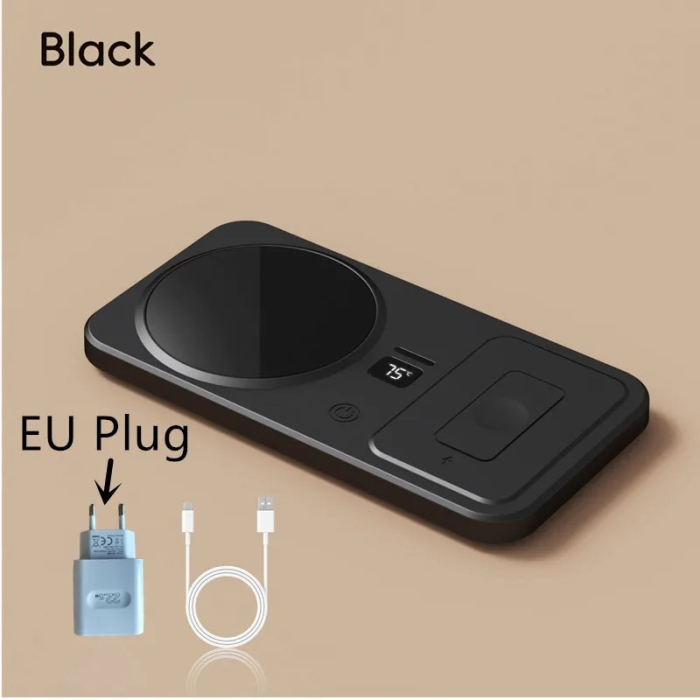 Incalzitor Electric pentru Cana cu Incarcare Wireless Telefon, Control Temperatura, Design Compact pentru Birou/Noptiera [9]
