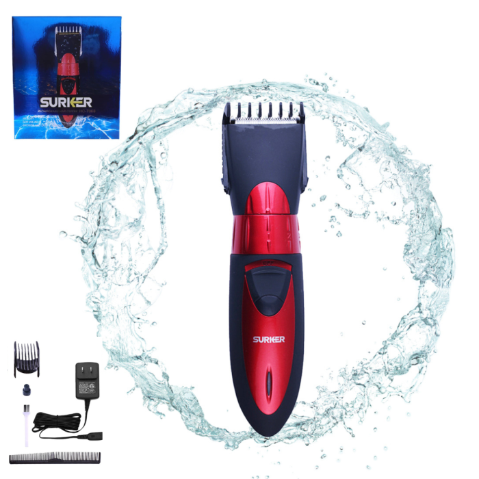 Masina de Tuns Profesionala, Fara Fir, Reincarcabila, Rezistenta la Apa, Reglaj 3–12 mm, SURKER HC-7068 [8]