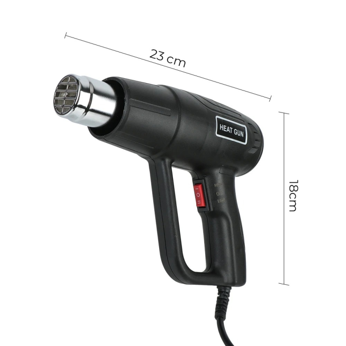 Pistol de Aer Cald Electric 2000W, Temperatură Reglabila 60–680°C, Heat Gun Profesional pentru Lucrari DIY si Atelier [4]
