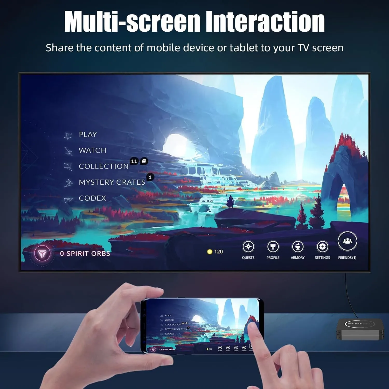 Stick TV Smart 4K Ultra HD, Redare Aplicatii Smart TV, Dolby Digital, AI Voice, Telecomanda [14]