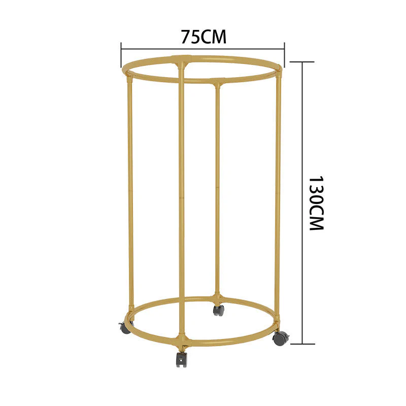 Suport Rotund pentru Umerase, Suport Profesional Haine, Capacitate 40kg, cu Roti, pentru Dressing, Magazin, Showroom [5]