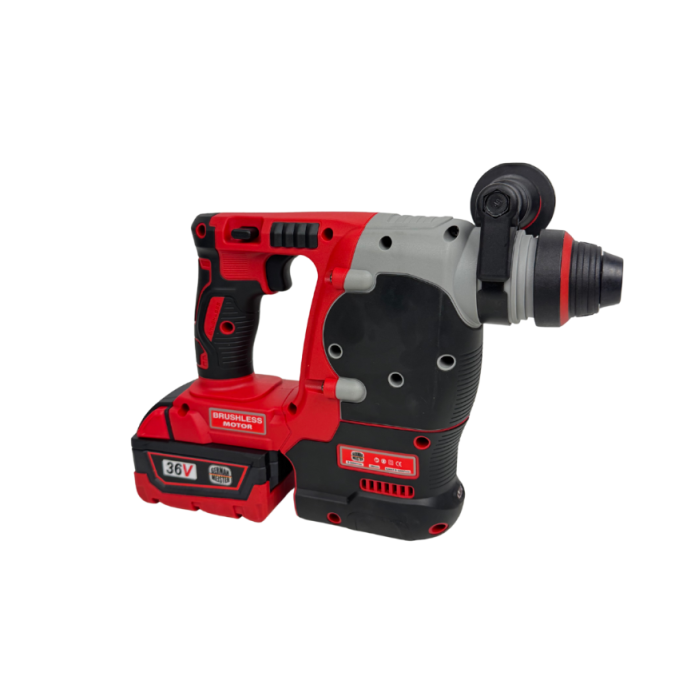 Trusă German Meister 3-în-1, Brushless, cu 2 Acumulatori 36V 8Ah, Ciocan Rotopercutor + Impact + Flex, Încărcător și Valiz [3]