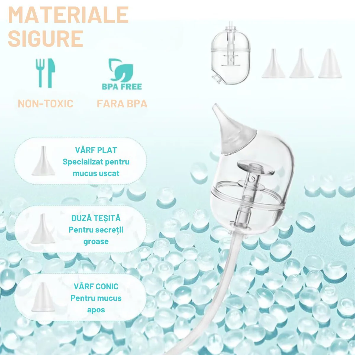 Aspirator nazal electric pentru bebelusi si copii, 9 niveluri de aspiratie reglabile, lumina de noapte cu muzica linistitoare, Incarcare USB, Display LED [8]