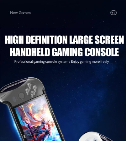 Consola Portabila cu 10.000 de Jocuri tip Retro, 9 emulatoare, Ecran 4.3 inch, 2500 mAh [5]