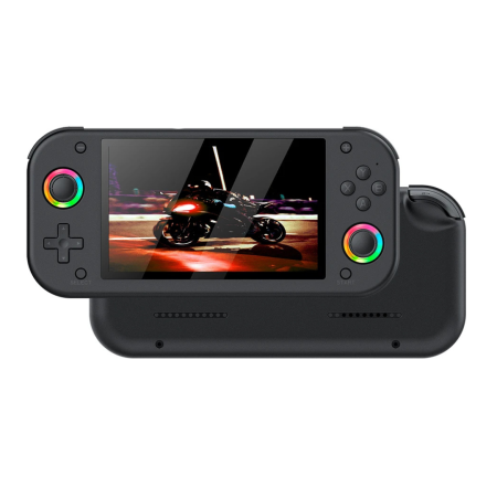 Electronice - Consola Portabila cu 20.000 de Jocuri Retro M26, Inele cu Iluminare RGB, Ecran 5.1 inch, 30 Emulatoare, 3000 mAh