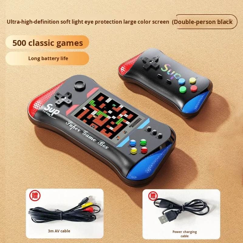 Consola Portabila cu 500 de Jocuri Retro, Ecran LCD 3.5 inch, Incarcare USB [10]