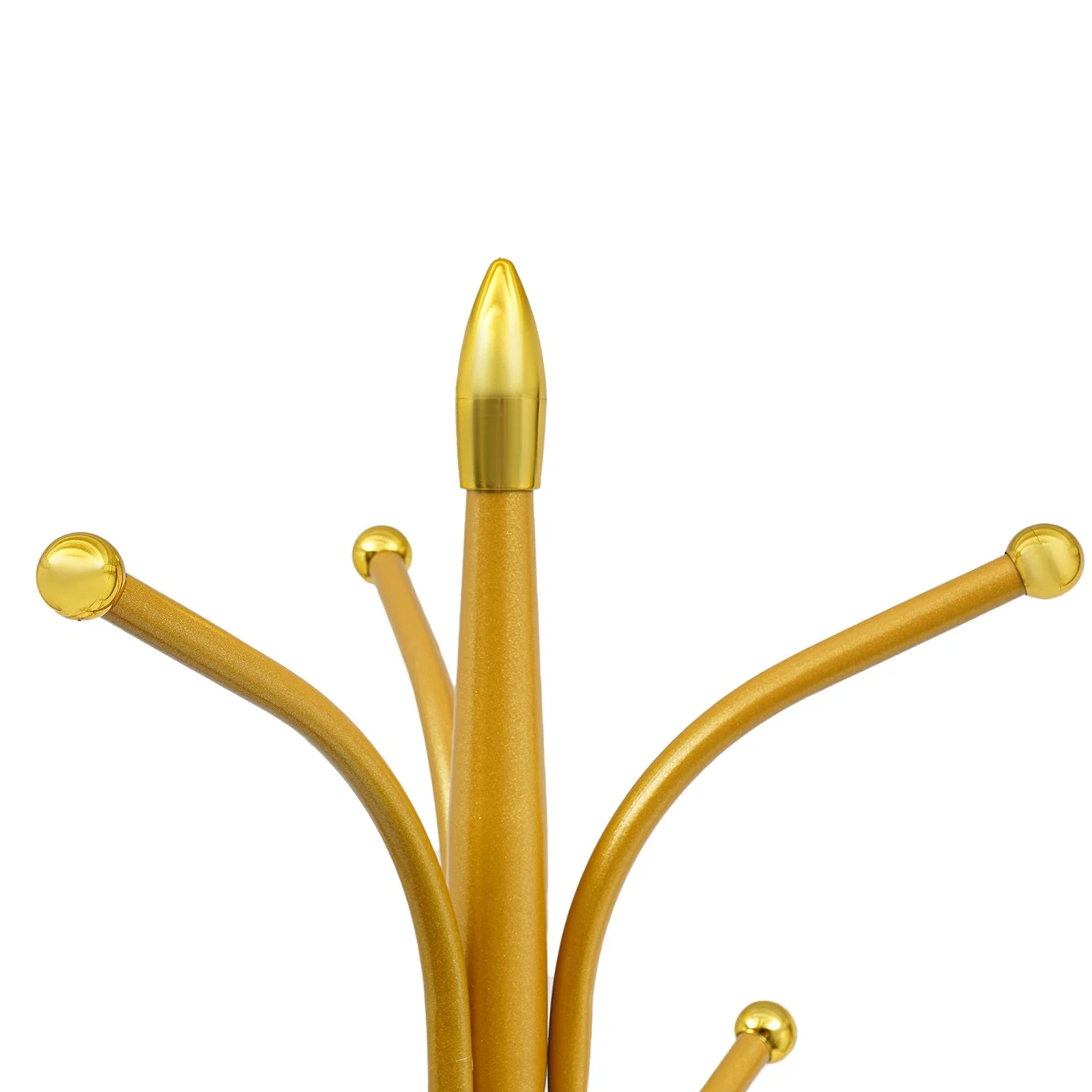 Cuier de Podea Auriu, Agatatori Multiple, 2 Rafturi Depozitare, Design Vertical Compact, Stabil si Rezistent [4]