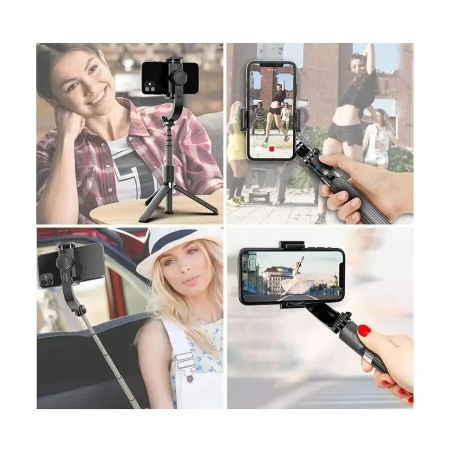 Gimbal Stabilizator pentru Telefon, Anti-Shake 360°, Urmărire Inteligentă AI, Bluetooth, Ideal Vlog & Travel, L08 [17]