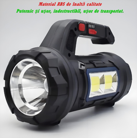 Lanterna LED 18W cu Trusa de Scule Integrata, Reincarcabila USB-C, Putere Mare, Led-uri Laterale [5]