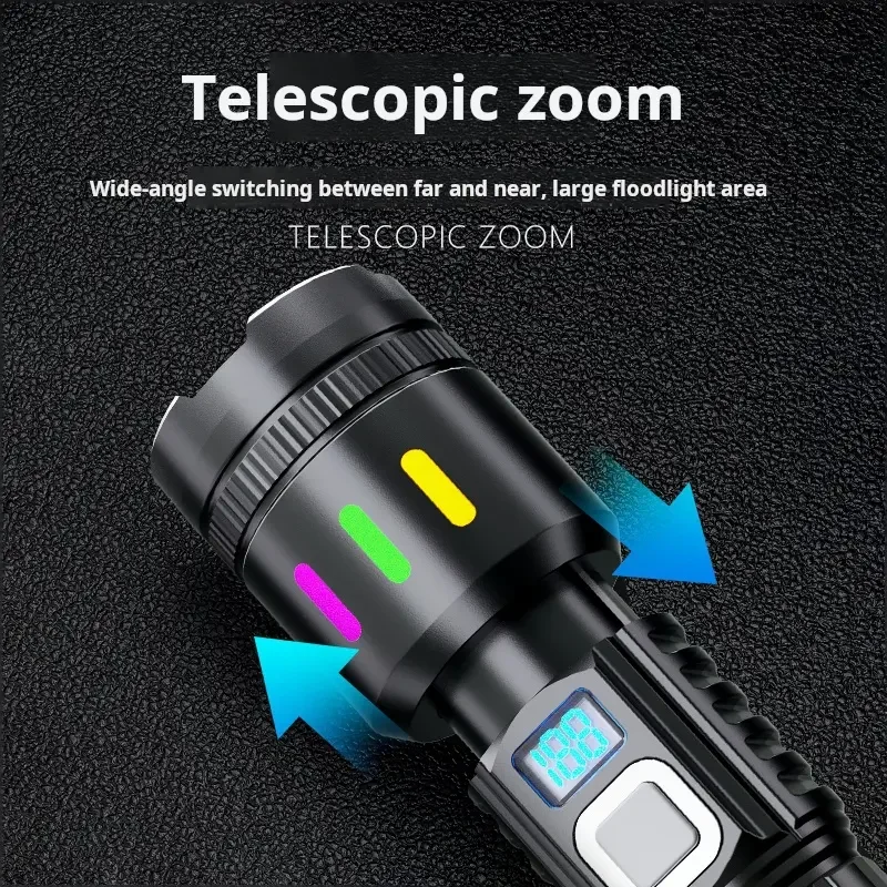 Lanterna LED Reincarcabila, Raza 200M, Impermeabila IP55, USB, 4000 mAh [7]