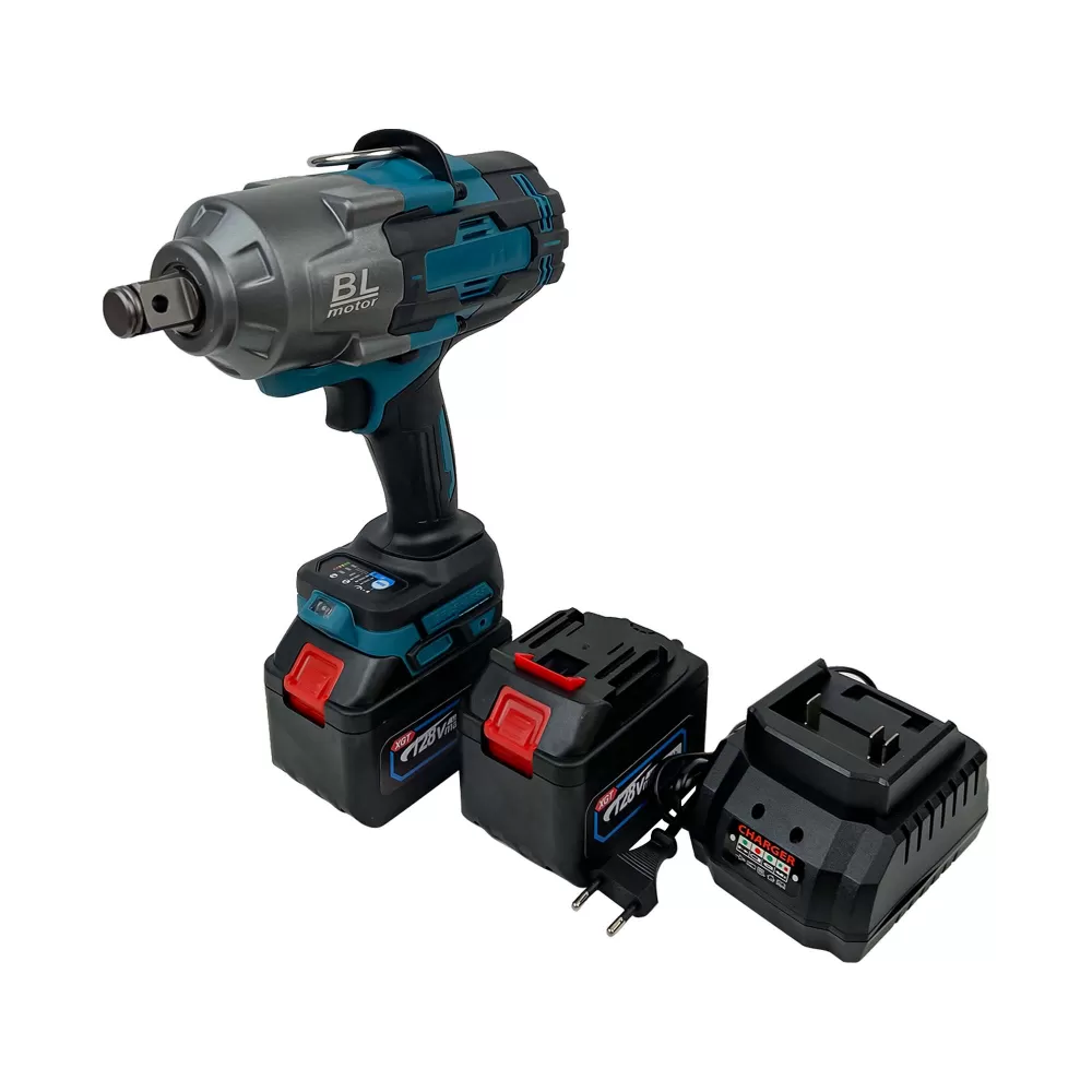 Unelte & Scule - Masina de Insurubat cu Impact German Meister 2100 Nm, 3/4 Inch, 2 Acumulatori 128V 10Ah si Geanta Transport