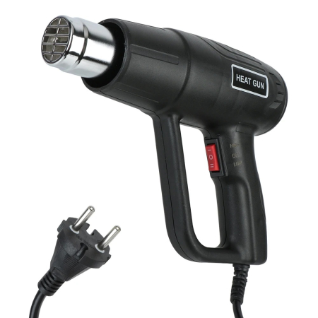 Unelte & Scule - Pistol de Aer Cald Electric 2000W, Temperatură Reglabila 60–680°C, Heat Gun Profesional pentru Lucrari DIY si Atelier