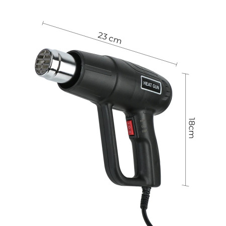 Pistol de Aer Cald Electric 2000W, Temperatură Reglabila 60–680°C, Heat Gun Profesional pentru Lucrari DIY si Atelier [3]
