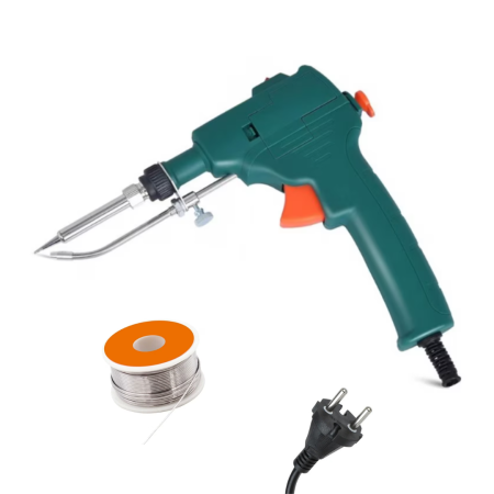 Pistol de Lipit Automat cu Fludor, 40W–80W, Temperatura 450°C, Ideal pentru Electronica si Reparatii, Cositorit [6]