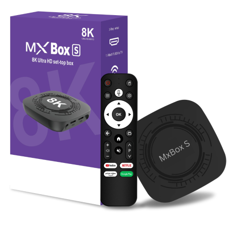 Smart TV Box 4K Ultra HD, WiFi, Bluetooth, Android TV 13, Telecomanda, Redare din Telefon pe TV [7]