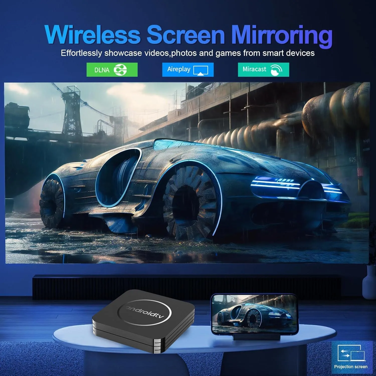 Stick TV Smart 4K Ultra HD, Redare Aplicatii Smart TV, Dolby Digital, AI Voice, Telecomanda [12]