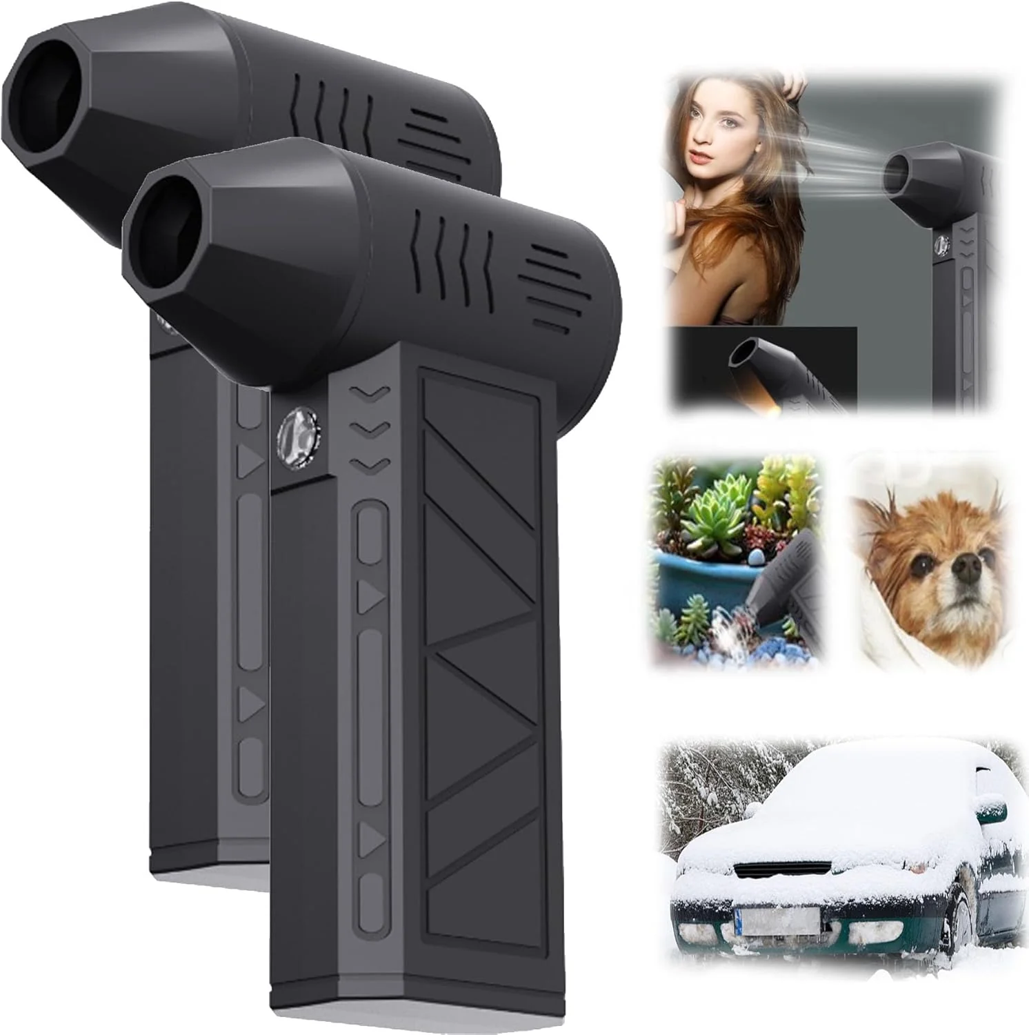 Suflanta de Aer Portabila fara Fir, Multifunctionala, 5 Trepte + Turbo, Acumulator 3000mAh, Incarcare Type-C [10]