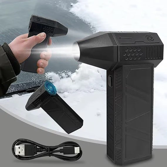 Suflanta de Aer Portabila fara Fir, Multifunctionala, 5 Trepte + Turbo, Acumulator 3000mAh, Incarcare Type-C [7]