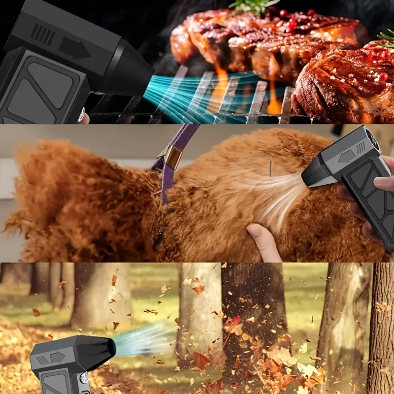 Suflanta de Aer Portabila fara Fir, Multifunctionala, 5 Trepte + Turbo, Acumulator 3000mAh, Incarcare Type-C [4]