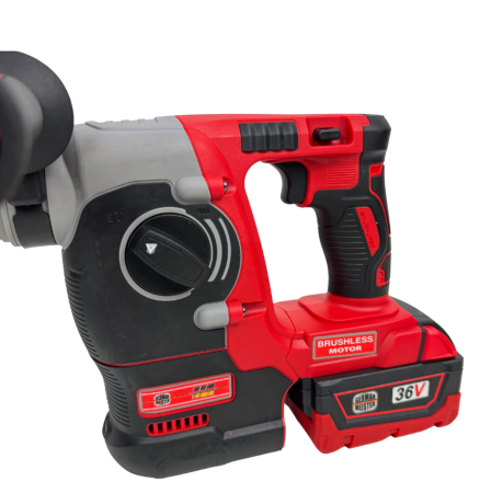 Trusă German Meister 3-în-1, Brushless, cu 2 Acumulatori 36V 8Ah, Ciocan Rotopercutor + Impact + Flex, Încărcător și Valiz [3]