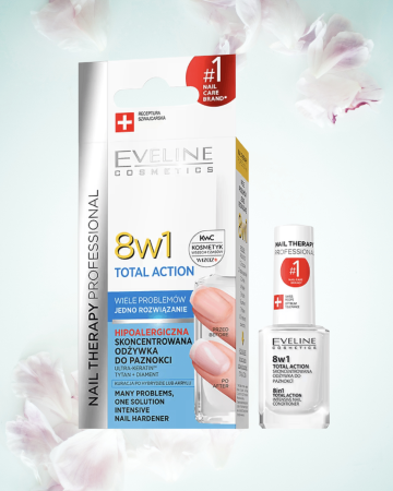 ÎNGRIJIRE MÂINI/PICIOARE - Tratament 8 in 1 pentru regenerarea unghiilor deteriorate