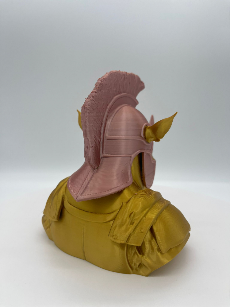 Bust Fantasy Rinocer cu Armură Romană – Decor Imprimat 3D din PLA [2]