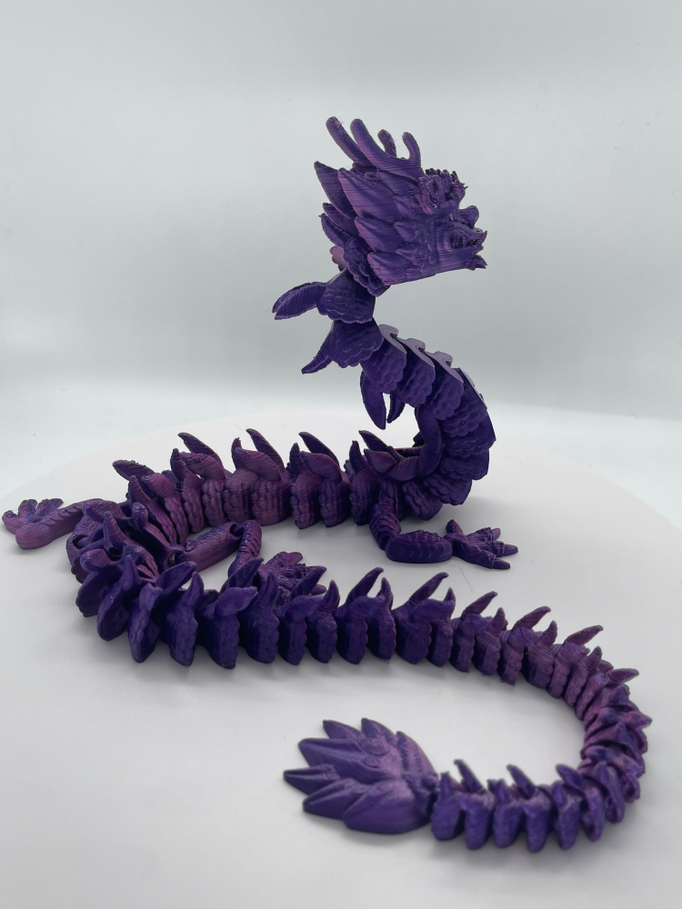 Dragon articulat imprimat 3D duochrom – Figurină decorativă [4]