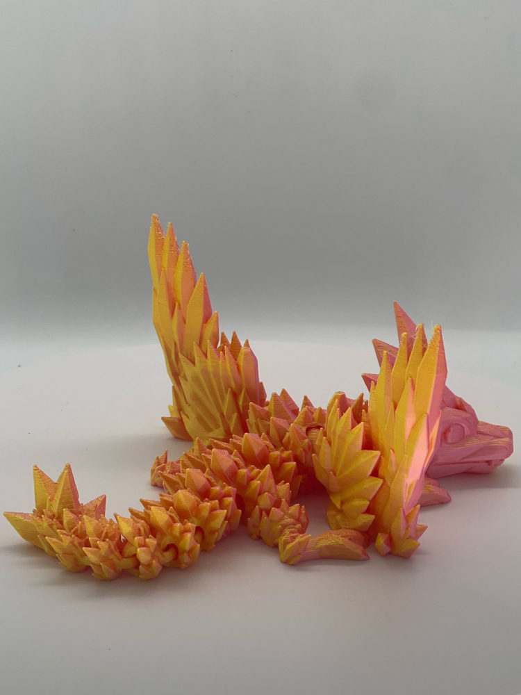 Baby dragon 3D articulat – PLA duochrom – piesă colecție [2]