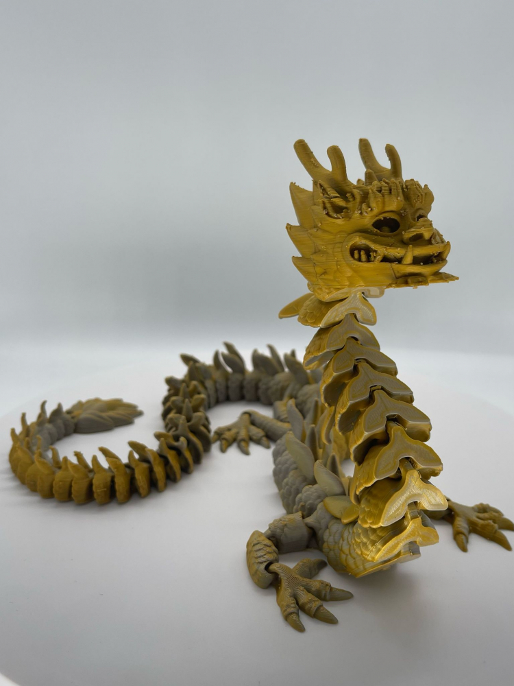 Dragon articulat imprimat 3D duochrom – Figurină decorativă [1]
