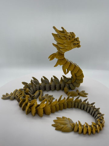 Dragon articulat imprimat 3D duochrom – Figurină decorativă [1]